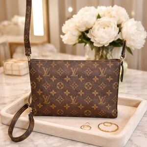 Louis Vuitton Brown Monogram Wristlet